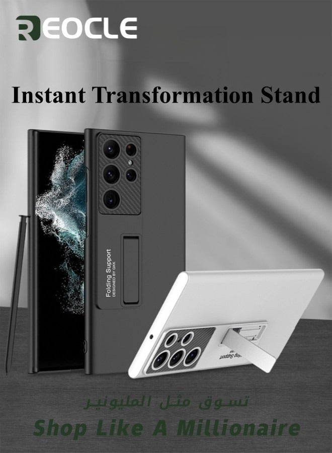 ريوكل جراب Galaxy S22 Ultra مع حامل نحيف متوافق مع جراب MagSafe Ultra الرفيع للغاية بحامل مغناطيسي لهاتف Samsung Galaxy S22 Ultra - Image 2