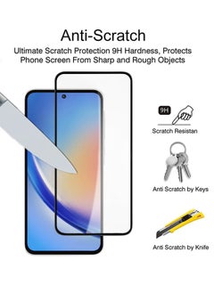 X-level 2 Pack Tempered Glass Screen Protector for Samsung Galaxy A35 5G with Comfortable Touch Feeling,Easy Clean Install, Anti-scratch Anti-drop Anti-fingerprint Phone Display Cover Accessory  - Image 3