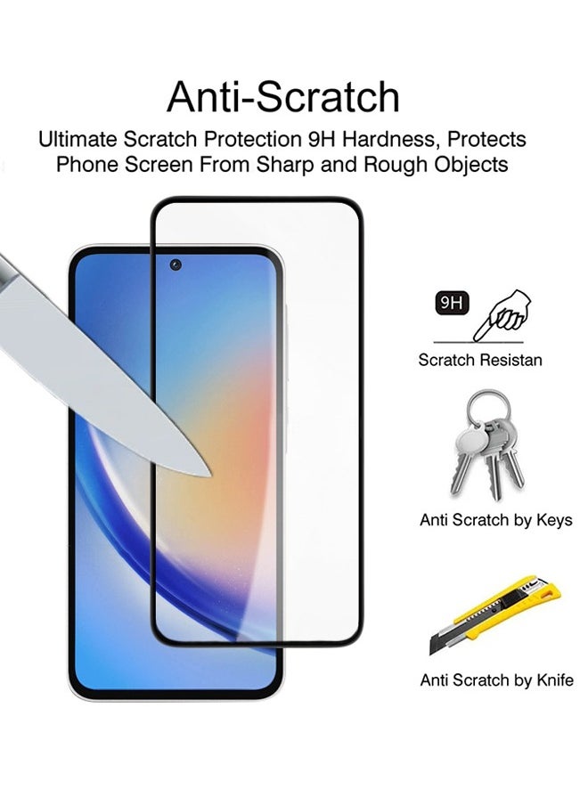 X-level - 2 Pack Tempered Glass Screen Protector for Samsung Galaxy A35 5G with Comfortable Touch Feeling,Easy Clean Install, Anti-scratch Anti-drop Anti-fingerprint Phone Display Cover Accessory - Image 1