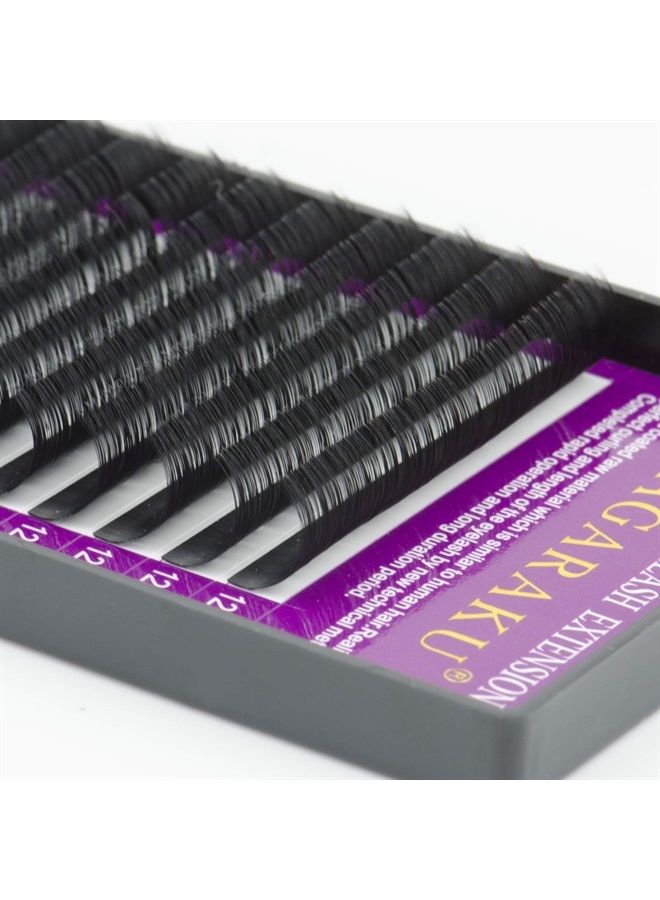 NAGARAKU تمديدات الرموش فردية 0.05 مم د كيرل 11 مم كلاسيكية مات سوداء ناعمة طبيعية احترافية 16 صفًا مستلزمات صالون التجميل - Image 2