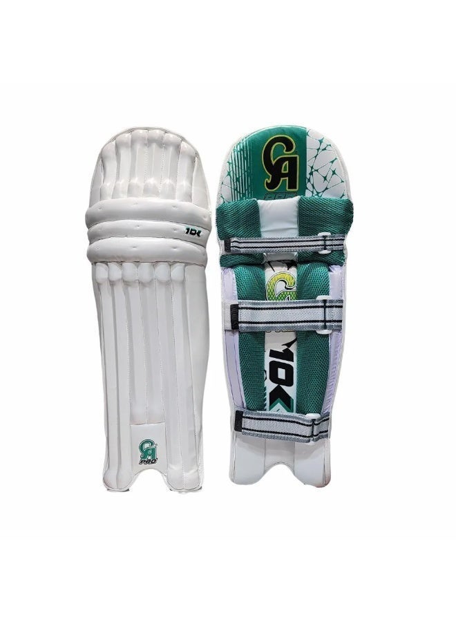 CA Pro 10000 Edition Batting Leg Guards Large Mens Size For Both Right Hand (RH) and Left Hand (LH) Use - Image 1