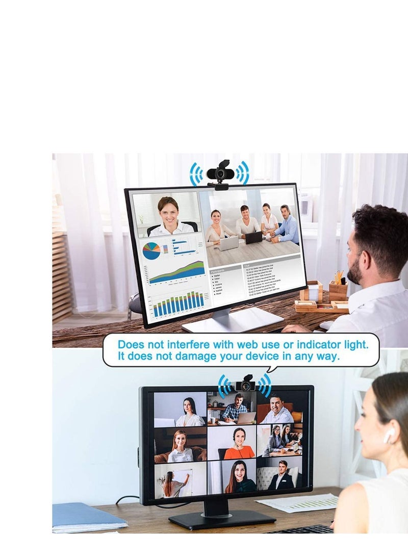Y&D - Webcam Privacy Cover,Shutter Protects Lens Cap Hood Covers with Strong Adhesive, Protecting and Security for Logitech HD Pro C920 & C930e C922 C922X Stream - Image 1