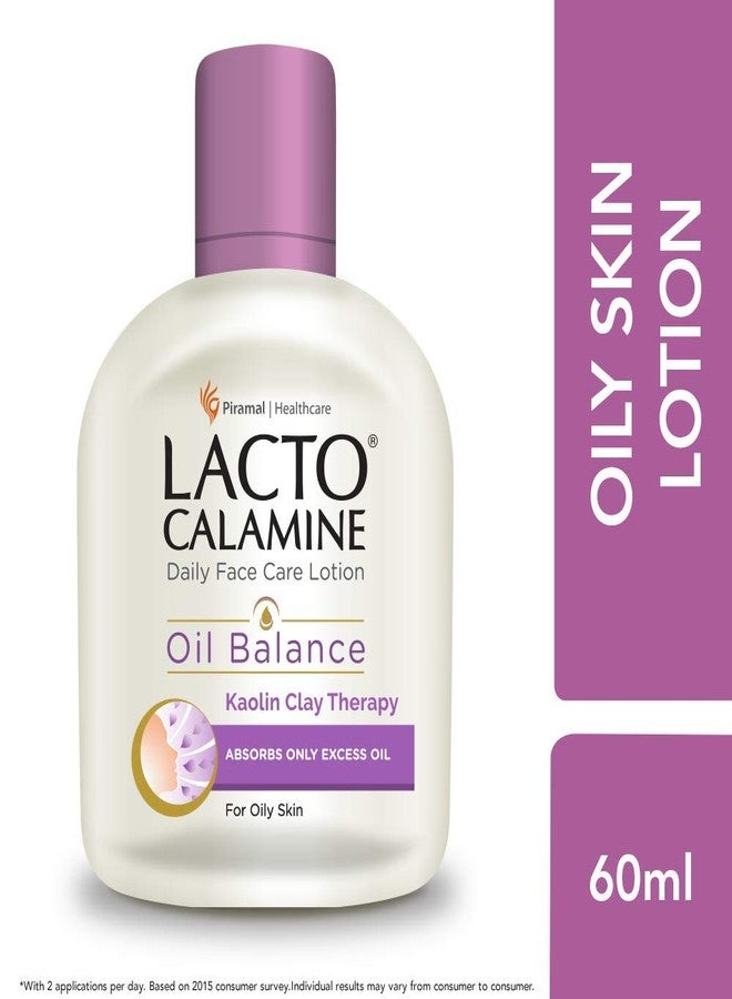Lacto Calamine Face Lotion for Oil Balance - Oily Skin - 60 ml and Lacto Calamine Face Lotion for Oil Balance - Combination to Normal Skin - 120 ml - Image 1