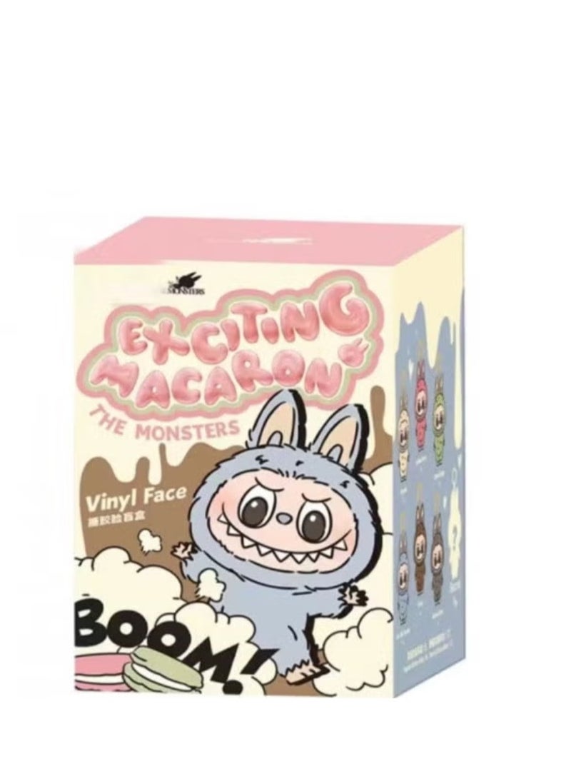 Bubble Mart Labubu Generation II Heart Macaron Vinyl Face Blind Box Plush Doll Toy Ornaments Random Color - Image 1