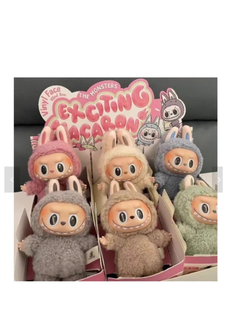 Bubble Mart Labubu Generation II Heart Macaron Vinyl Face Blind Box Plush Doll Toy Ornaments Random Color - Image 2