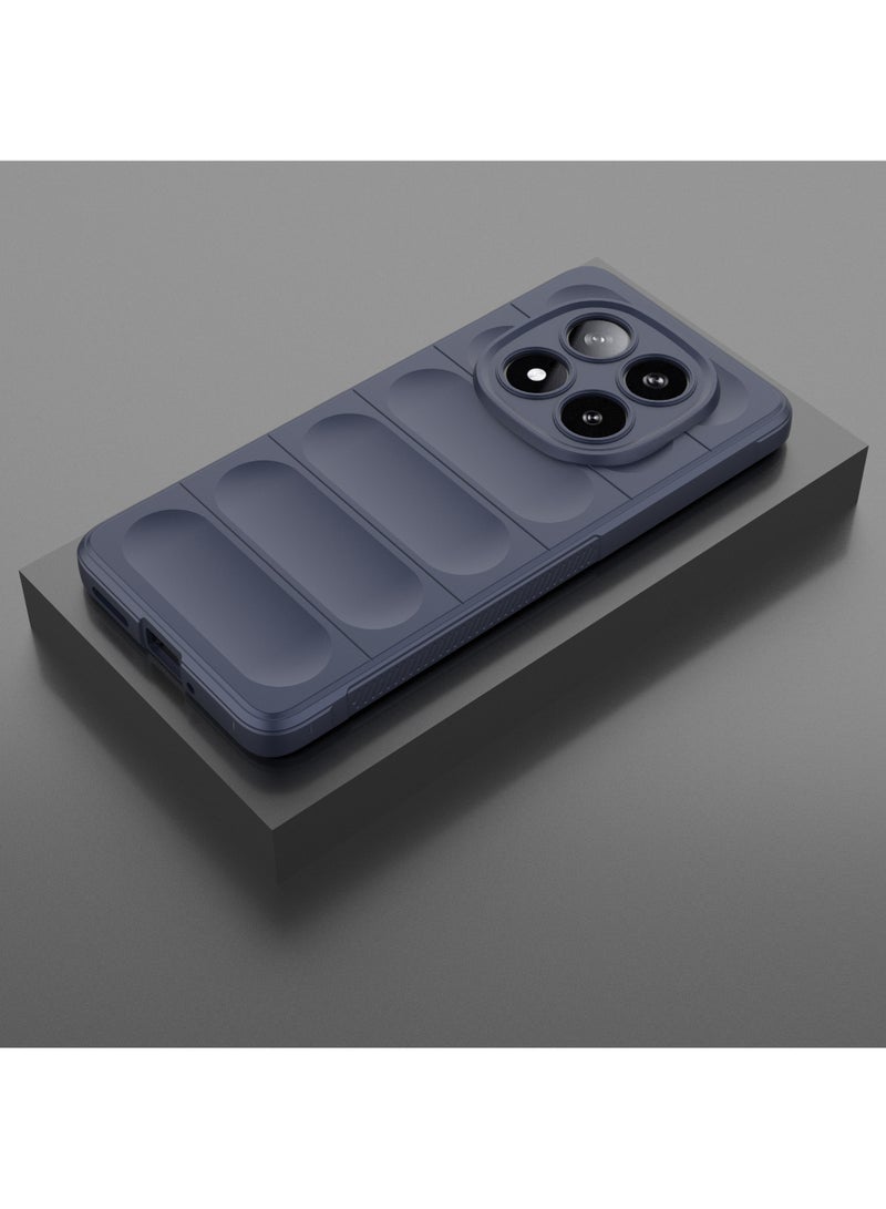 Waldic Xiaomi Redmi Note 14 Pro 5G Premium Case | Premium Silicone Case Cover Designed for Xiaomi Redmi Note 14 Pro 5G | Xiaomi Redmi Note 14 Pro 5G Case Camera and Drop Protection Thin Protective Back Cover Case for Xiaomi Redmi Note 14 Pro 5G - Blue - Image 2