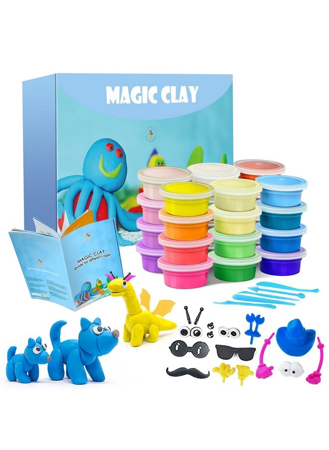 ESSENSON - Modeling Clay Kit - 24 Colors Air Dry Ultra Light Soft & Stretchy Diy Molding Clay With Tools, Kids Art Crafts Gift For Boys & Girls Age 3-12 Year Olds - Image 1