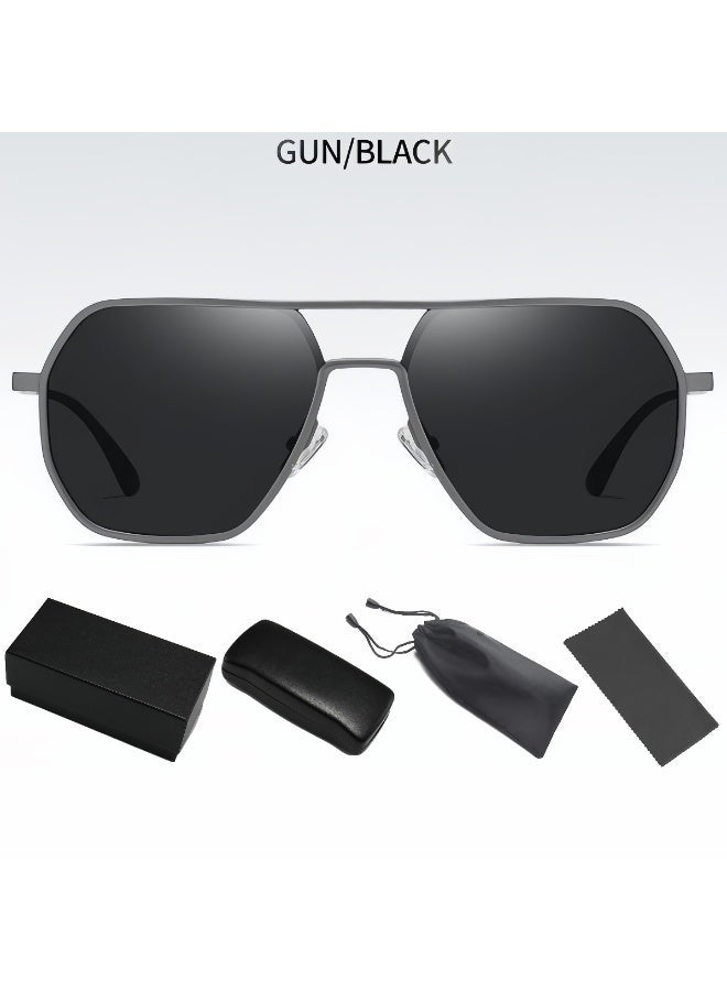 Photochromic Sunglasses for Men Women, Auto Changing Day Night UV400 Polarized Sun Glasses Driving Anti Glare, Lightweight Aluminum-Magnesium Frame with Spring Hinge for Outdoor Sports - Image 3