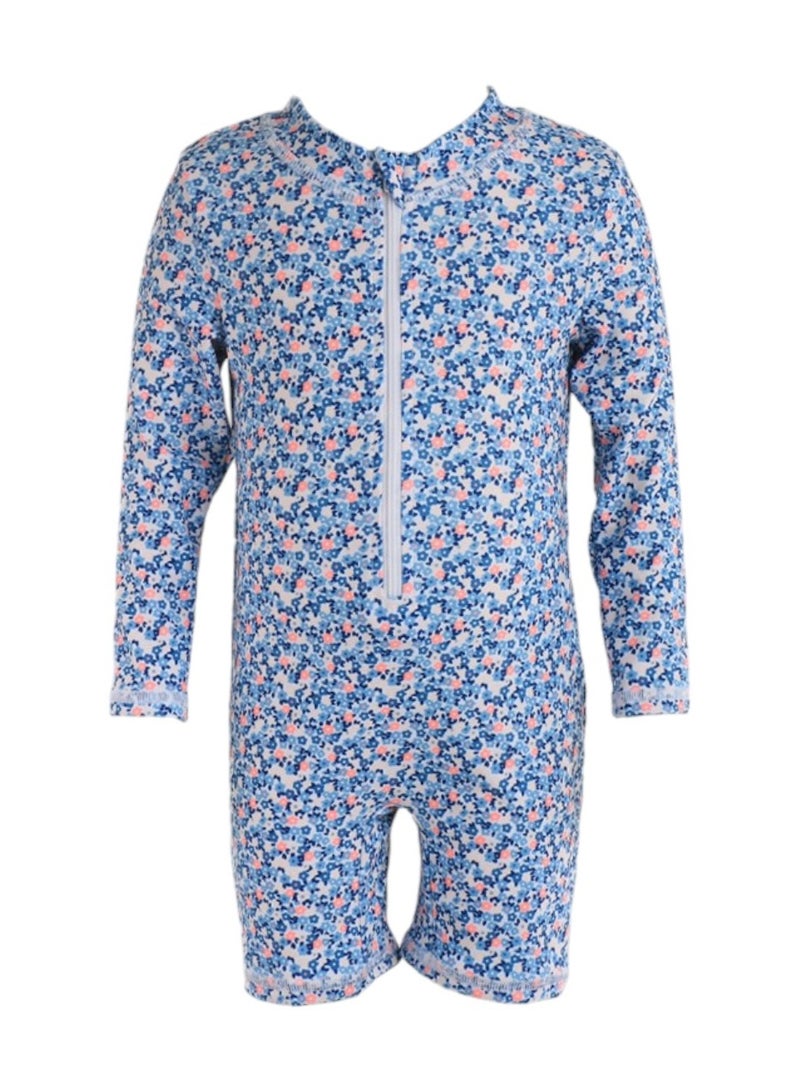 D'Daniela D' Daniela - Floral Breeze Blue Swimwear - Blue - Image 1