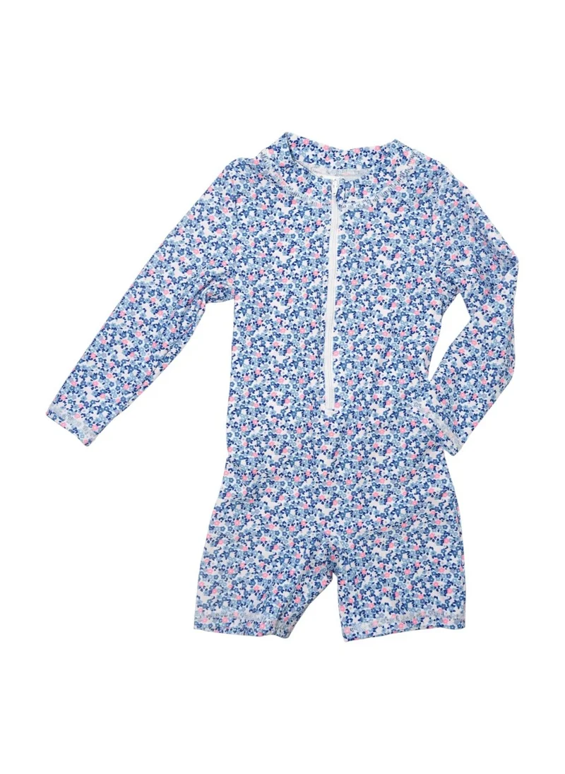 D'Daniela D' Daniela - Floral Breeze Blue Swimwear - Blue