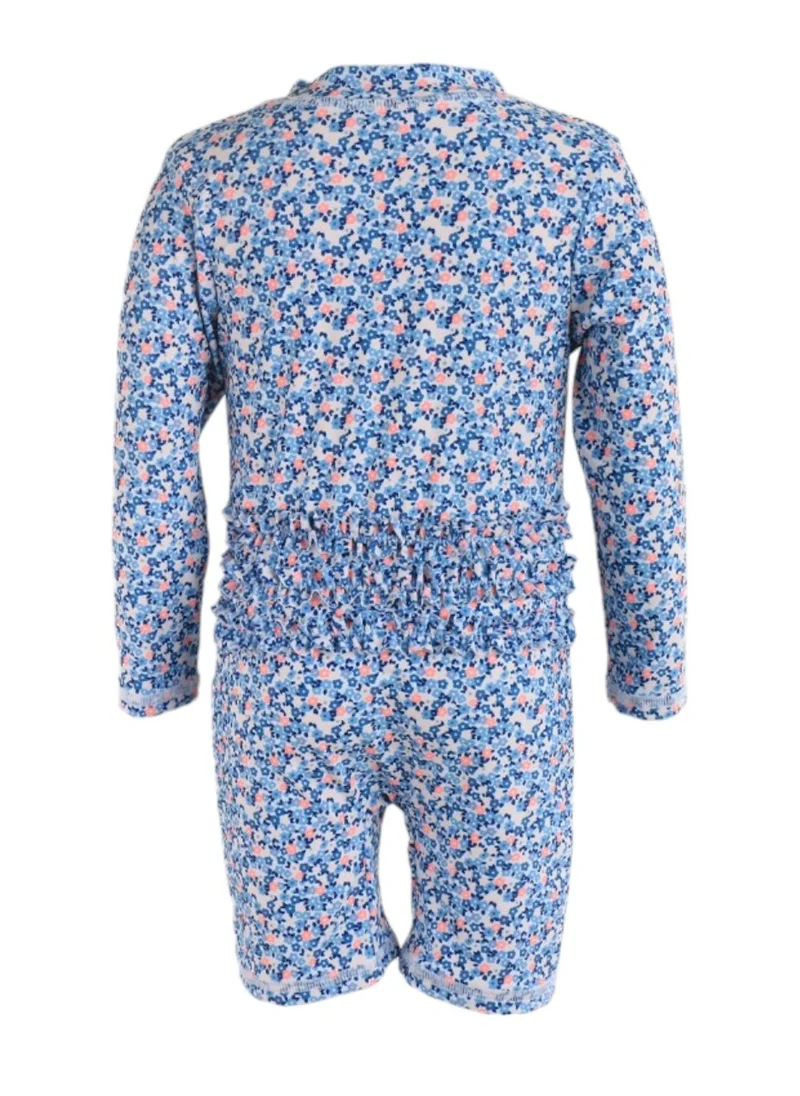 D'Daniela D' Daniela - Floral Breeze Blue Swimwear - Blue