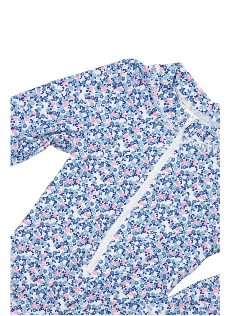 D'Daniela D' Daniela - Floral Breeze Blue Swimwear - Blue