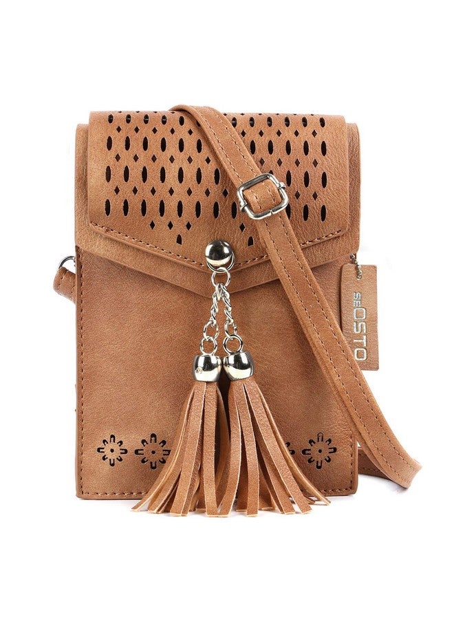 seOSTO Womens Small Crossbody Bag For Woman, Tassel Wallet Purse，Gifts For Teenage Girls - Image 1