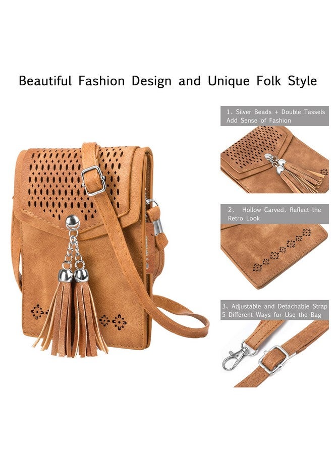 seOSTO Womens Small Crossbody Bag For Woman, Tassel Wallet Purse，Gifts For Teenage Girls - Image 5