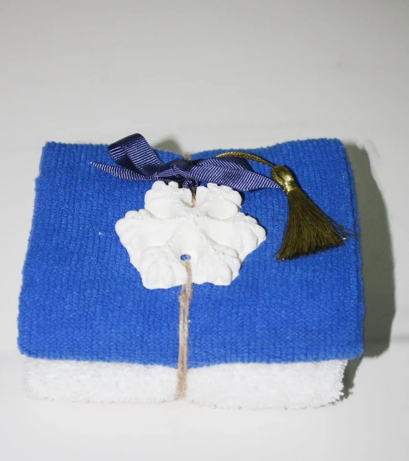 ميسي 2-Pack Blue&White Towel Gift Set