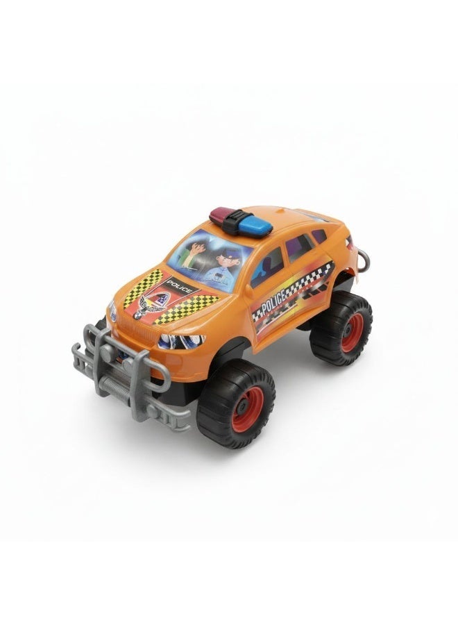 Kids Toy Police Car, Off-Road SUV Vehicle with Light Bar Siren, Big Wheel Racing Car for Boys & Girls, Pretend Play Gift - Image 1