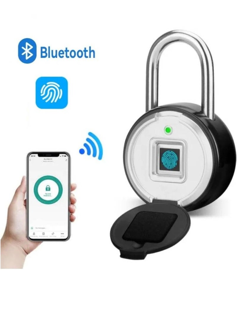 Arabest Round Type App Digital Biometric Smart Fingerprint Padlock With IP55 Waterproof Dustproof Keyless Unlock Home Security Protection - Image 1