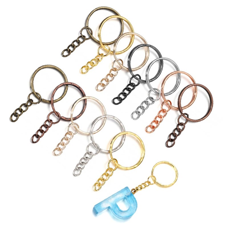 Stainless Steel DIY Keychain Making Kit With Open Jump Rings And Key Accessories - Image 2