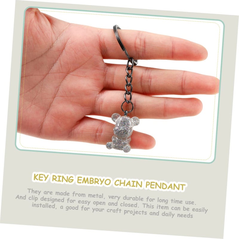 Stainless Steel DIY Keychain Making Kit With Open Jump Rings And Key Accessories - Image 4