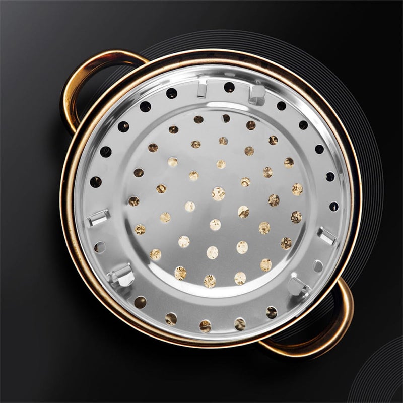 2 Pcs Stainless Steel Steamer Rack 24cm Removable Legs For Vegetables Seafood Dumplings - Image 5