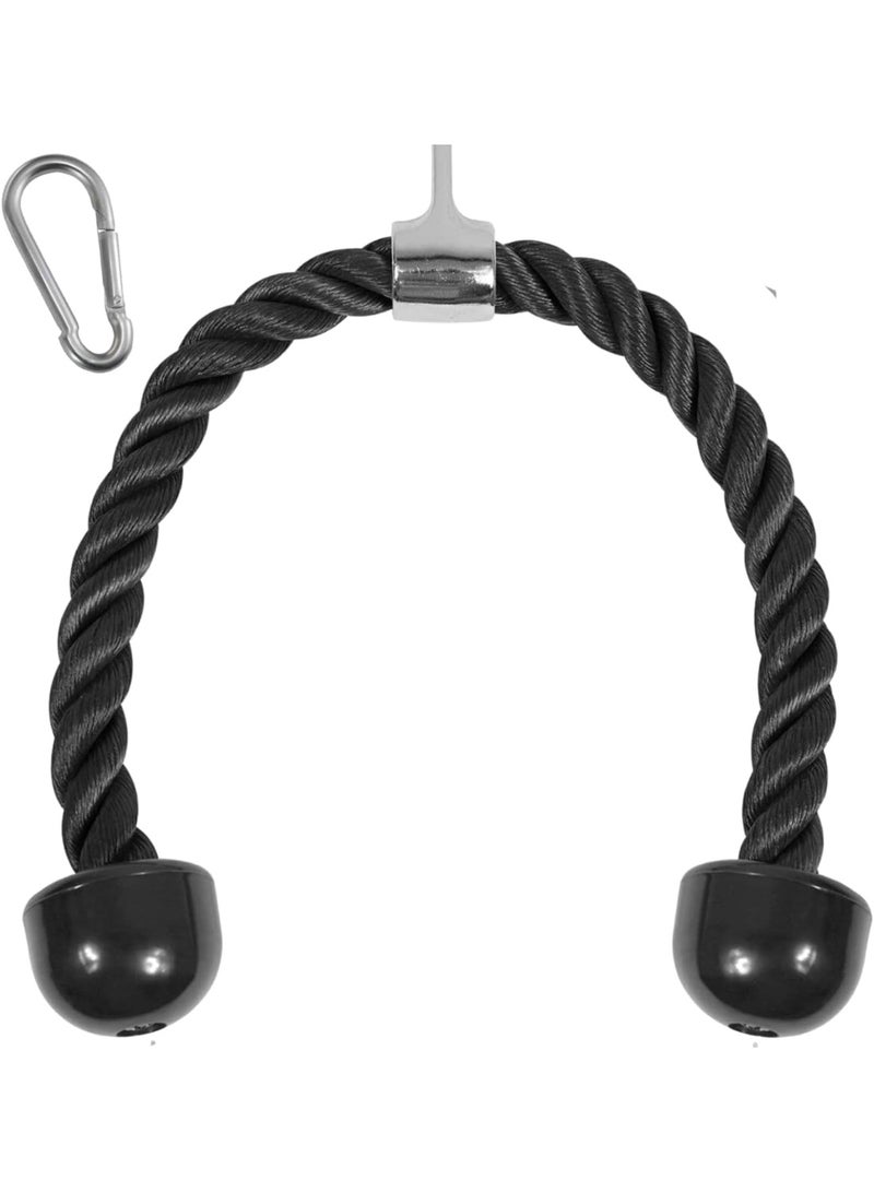 ياس 4 أول حبل تمارين عضلة الترايسبس من Yes4All بطول 27 و36 بوصة، مصنوع من حبل نايلون قوي مع خطاف معدني من الستانلس ستيل، ملحقات جهاز الكيبل لتمارين القوة وشد الذراعين والكتفين والعضلات في المنزل أو النادي - Image 1