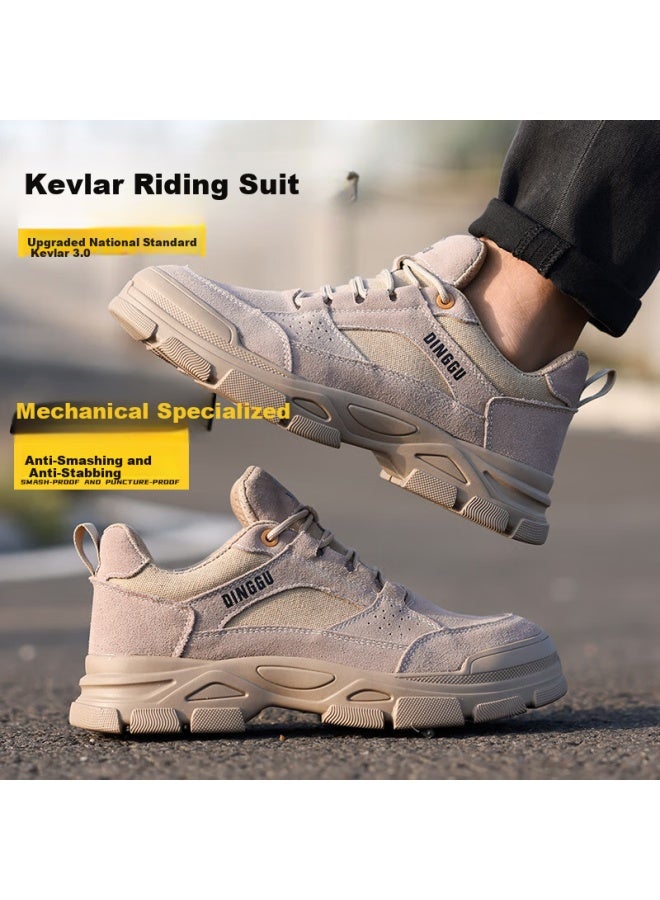 Dinggu Dinggu Safety Shoes For Men, All-season, Non-slip, Wear-resistant, Anti-smashing, Anti-puncture, Steel Toe Cap, Construction Site Work Jd1183mhbu42 - Image 5
