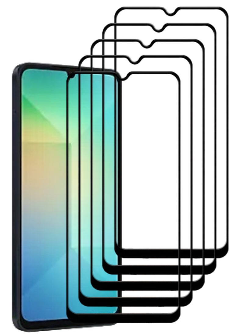 ACLIX 5 Pieces Antistatic ESD Dustproof Premium Quality High Definition Tempered Glass Screen Protector Designed For Samsung Galaxy A06 - Image 1