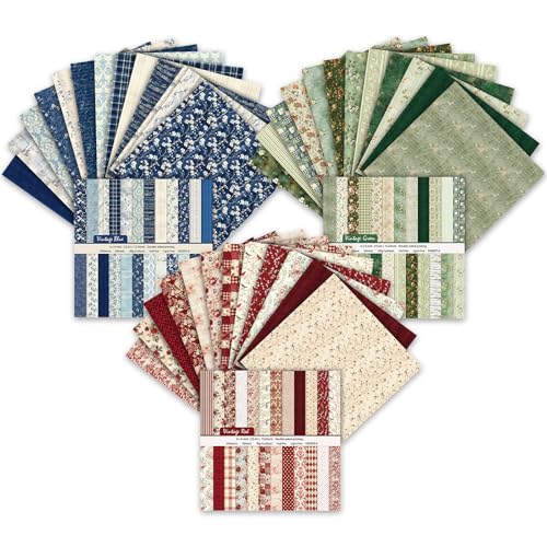 MIATTCLD Scrapbook Paper 6x6 in Double Sided Decorative Paper, 72 Sheets/72 Designs Floral Patterned Craft Papers for Scrapbooking Card Making Journaling Decor (A) - Image 1