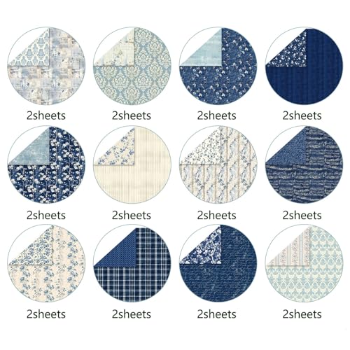 MIATTCLD Scrapbook Paper 6x6 in Double Sided Decorative Paper, 72 Sheets/72 Designs Floral Patterned Craft Papers for Scrapbooking Card Making Journaling Decor (A) - Image 5