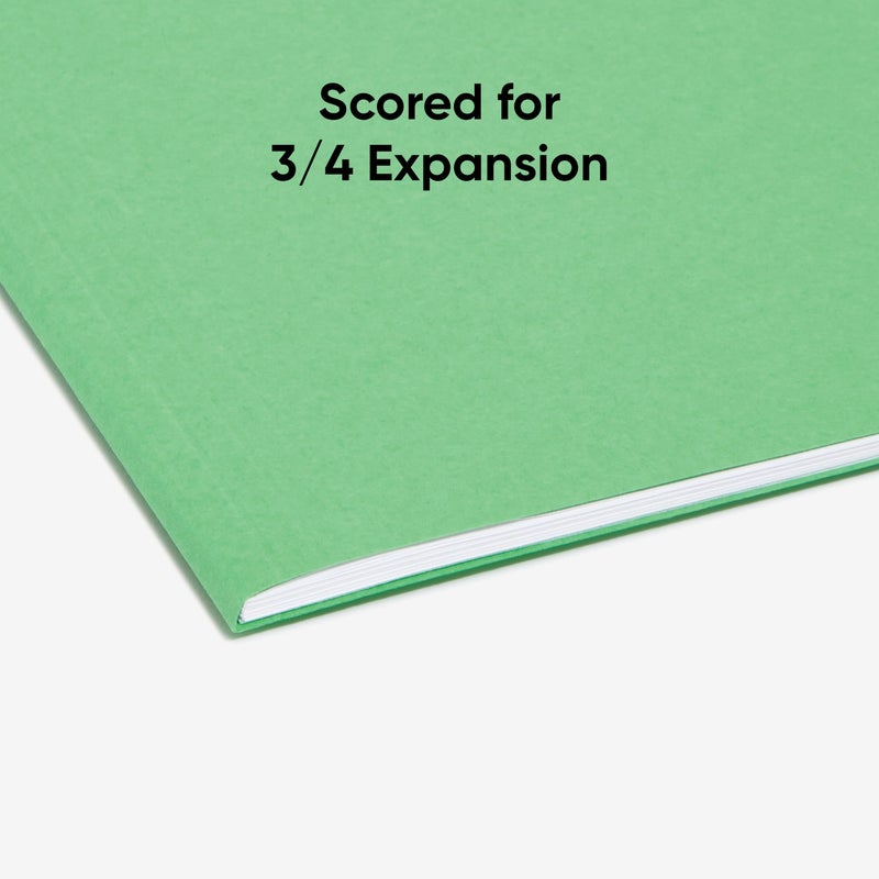 Smead Standard Hanging File Folders, 25 Count, Green, 1/5-Cut Adjustable Tabs, Letter Size (64061) - Image 5