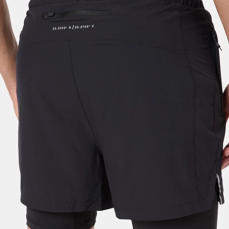 Sun and Sand Sports Black Men's Hybrid Shorts for Men | Best Price UAE