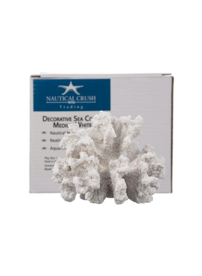 Nautical Crush Trading White Coral Decor - Coral Reef Decor (3.5inx4.5inx4in) - Resin Coral Decoration - Faux Coral - Nautical Decorations - Beach Home Decor - Decorative Coral - Image 5