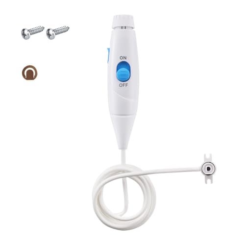 Oralphi Replacement Hose and Handle Parts Compatible with Waterpik Water Flosser WP-100 WP-300 WP-660 WP-900 Series Oral Irrigator, Plastic Handle, Oral Hygiene Accessories (Slide Switch) - Image 1