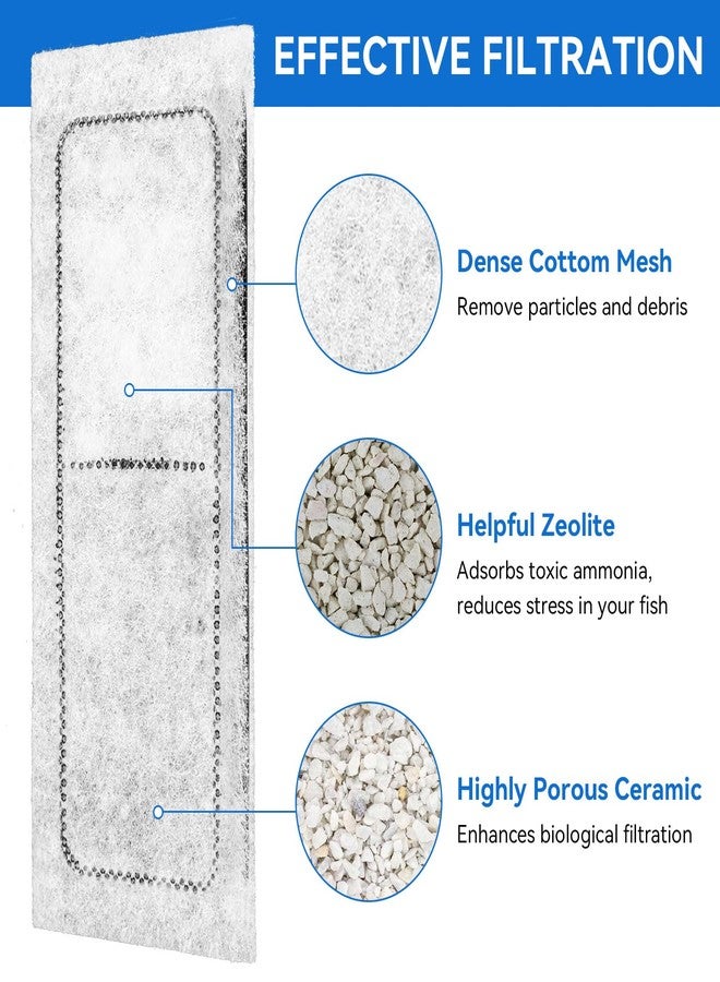 HDWGGD 8 Pack Slim Filter Cartridge Replacement for Marina Slim Filter S10 S15 S20 Ceramic Fish Tank Filter Cartridges Fits Marina All Three Slim Filters for Fish Tank Aquarium Water Filter (Bio Clear) - Image 4