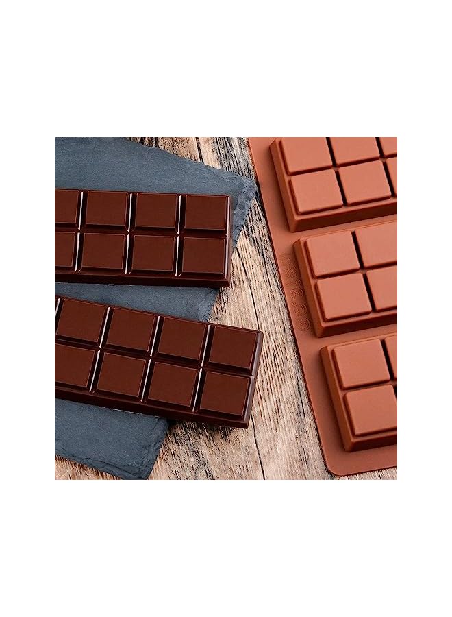 PROMASS Chocolate Bar Molds - Silicone Break Apart Protein and Rectangle Chocolate Bar Sweet Molds, Silicone Bakeware Wax Melt Molds, Pack of 2 - Image 2