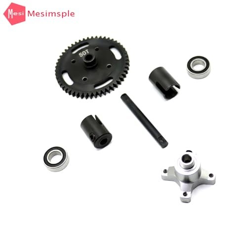 Mesimsple Third Version 50t Differential Spool Locker Set for Arrma 1/7 Felony Infraction Limitless Mojave 6S Diff Locker 1/8 Kraton Outcast Notorious Talion 6s Series Upgrades Part Silver - Image 5