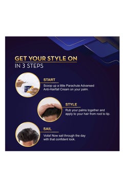 Parachute Parachute Advansed Men Hair Cream, Anti - Hairfall, with Almond Oil,100g  - Image 5