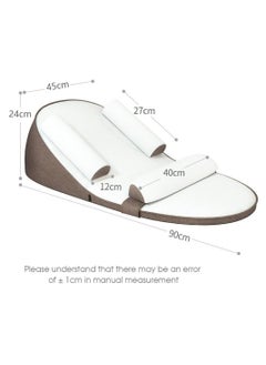RATSAW Baby Lounger Travel Bed Baby Nest Ultra Soft Anti Reflux Pillow 0 to 30 Degree Height Adjustable Relieves Vomiting Milk Intestinal Colic Side Rails  - Image 2