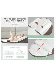 RATSAW Baby Lounger Travel Bed Baby Nest Ultra Soft Anti Reflux Pillow 0 to 30 Degree Height Adjustable Relieves Vomiting Milk Intestinal Colic Side Rails  - Image 4