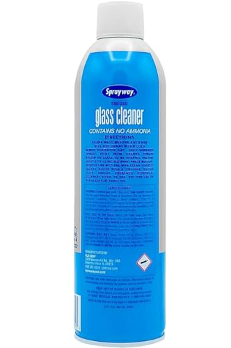 Sprayway سبراي واي منظف زجاج برذاذ رغوي لسطح لامع خالي من الخطوط للاستخدام المنزلي والسيارات، 19 أونصة، عبوة من 12 - Image 3
