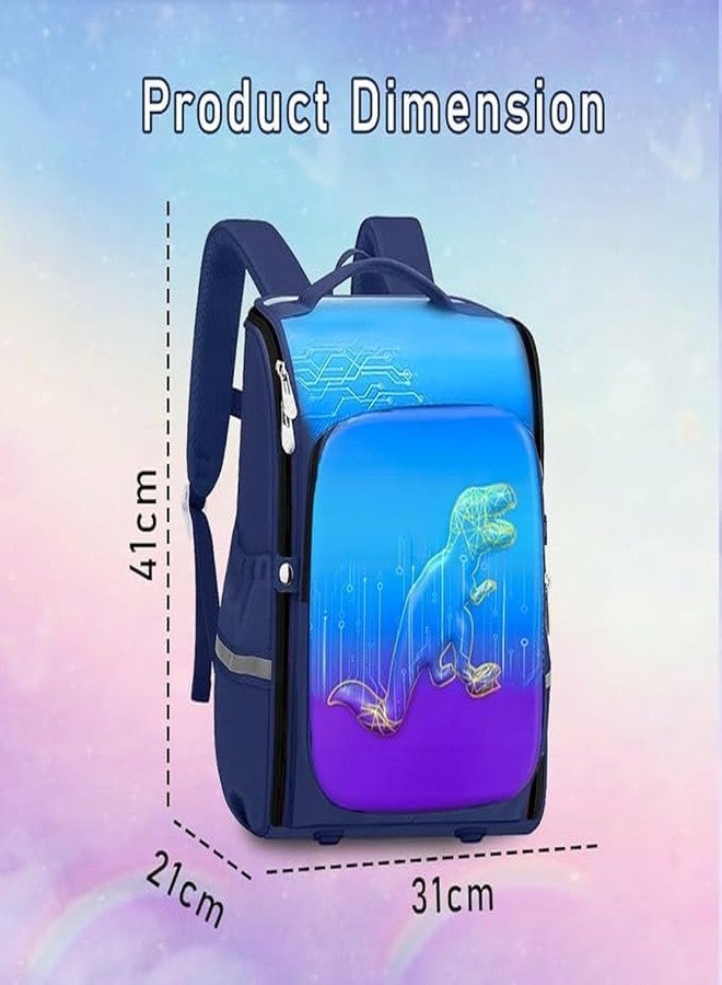 Dangfly Backpack 41cm height for big Kids, 3D Embossed Design, Stylish and Durable Water-Resistant school Bag for Boys and Girls, Cute Cartoon Style, Ideal for Ages 5-12 (Dragon) - Image 2