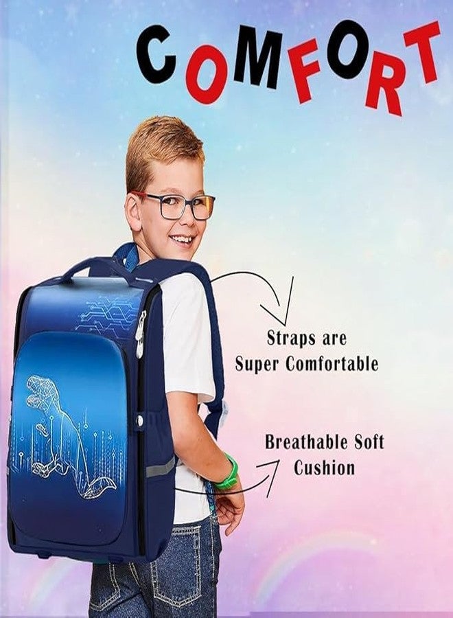 Dangfly Backpack 41cm height for big Kids, 3D Embossed Design, Stylish and Durable Water-Resistant school Bag for Boys and Girls, Cute Cartoon Style, Ideal for Ages 5-12 (Dragon) - Image 5
