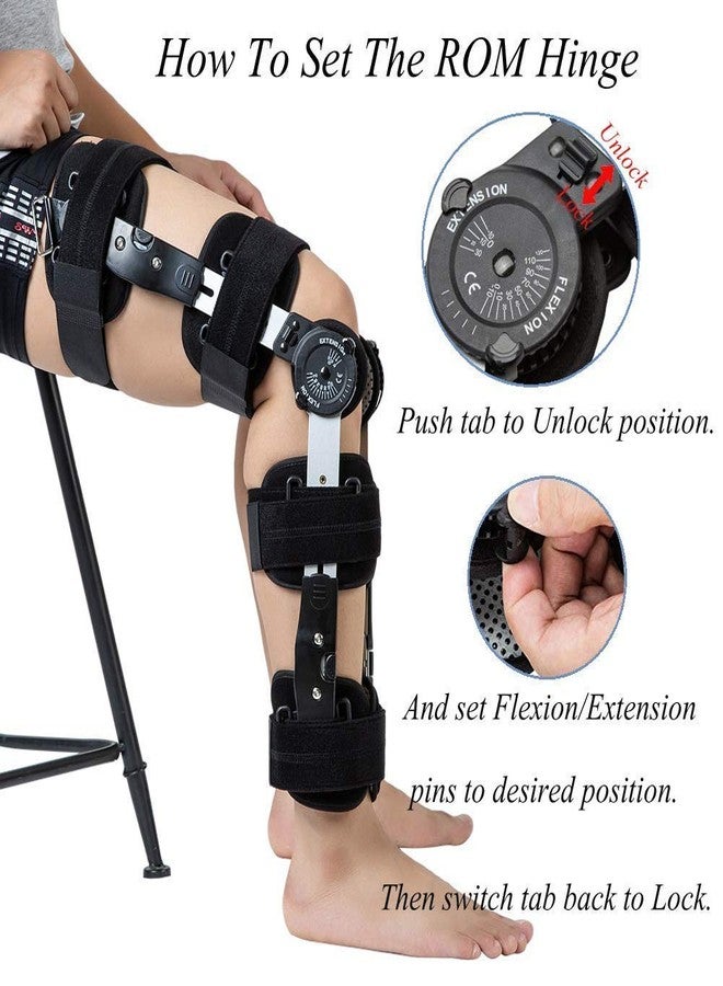 Samson Orthotics R.O.M. KNEE BRACE (Ajustable) for Multiple Orthopedic Problems -Useful Tendon /Ligament Injuries,ACL or PCL Osteoarthrits of Knee, Post-Op Rehabilitation (Size : Universal) (1 Piece) - Image 5