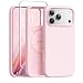 GONEZ Magnetic for iPhone 17 Pro Case Compatible with MagSafe AntiScratch Microfiber Lining Screen Protector Silicone Camera Control Shockproof Slim Phone Cover 63 inch Pastel Pink - Image 2