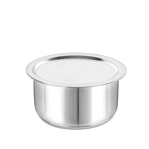 VOMI Stainless Steel Tope with Lid Induction Bottom Set of 5 Capacity 11L 14L 19L 25L 31L Silver Medium SS_TOPE_SS_LID_SET5 - Image 5