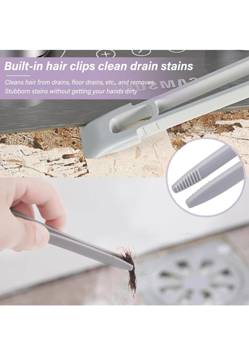 Oasisgalore 2Pcs Multi-Function Rotating Crevice Cleaning Brush, 360-Degree Rotating No Dead Corners Hard Bristle Brush.(White) - Image 5