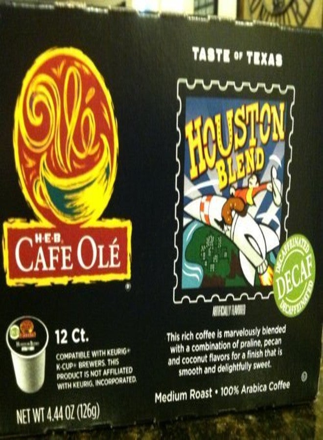 heb H.E.B. Taste of Texas-Houston Blend (DECAF) 12 Count (single brew) by HEB - Image 1