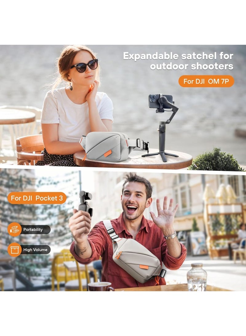 SYOSI Waterproof Camera Storage Bag, All-in-One Portable Travel Case, 900D Polyester Multilayer Organizer, Smart Storage for DJI Osmo Pocket 3 Osmo Mobile 7P Action 5 Pro, for Travel Photography Enthusiasts - Image 3