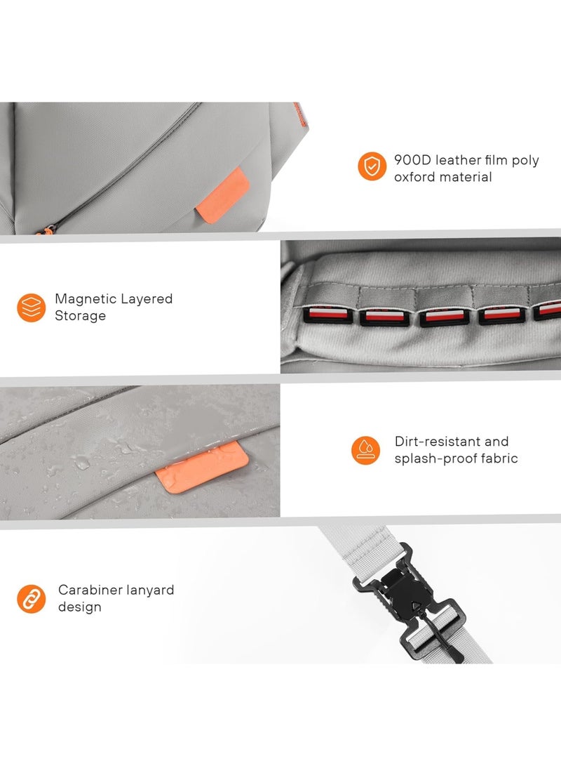 SYOSI Waterproof Camera Storage Bag, All-in-One Portable Travel Case, 900D Polyester Multilayer Organizer, Smart Storage for DJI Osmo Pocket 3 Osmo Mobile 7P Action 5 Pro, for Travel Photography Enthusiasts - Image 5