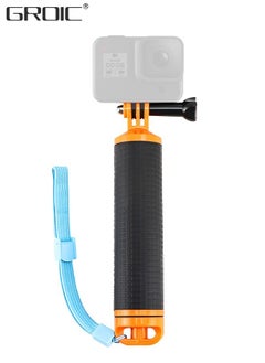 Waterproof Floating Hand Grip for GoPro Hero 11, 10, 9, 8, 7, 6, 5, 4, 3, 2, Session, Fusion, Max, AKASO, SJCAM, DJI Osmo Action Camera Handler Handle Mount Accessories Pole Mount for Sports Camera